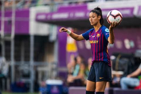 190518 Leila of Barcelona during the UEFA Women s Champions League final match between Lyon and Barcelona on May 18, 2019 in Budapest. Photo: Jon Olav Nesvold BILDBYRAN kod JE 160443 Copyright: JONxOLAVxNESVOLD BB190518JE017