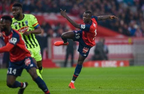 But de Nicolas Pepe ( LOSC ) FOOTBALL : Lille OSC vs Angers SCO - Ligue 1 - Lille - 18 05 2019 FedericoPestellini Panoramic 