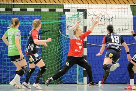 Sandra Elisath (HSG Gedern Nidda 16) im Tor SG H2Ku Herrenberg, Handball, Ligaspiel, 18.05.2019, Foto:TBaur Eibner SG H2Ku Herrenberg Kuties vs. SG 09 Kirchhof Herrenberg Copyright: xToBaurx EibnerxPressefotox EP_TB