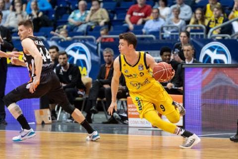 Basketball Berlin 18.05.2019 easyCredit-BBL 1. Bundesliga Saison 2018 2019 Playoffs Viertelfinale Spiel 1 Alba Berlin - ratiopharm Ulm Jonas Mattisseck (Alba Berlin, No.09)