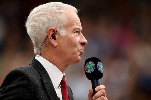 19th May 2019; Wimbledon SE19, London, England; Wimbledon Tennis Players Day; John McEnroe interviews Paloma Faith  ActionPlus12136438 ShaunxBrooks