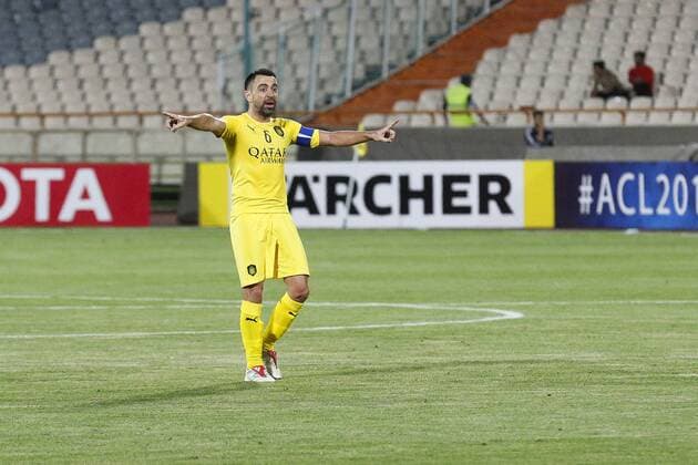May 20, 2019: Tehran, Iran: XAVI HERNANDEZ in action during an Asian Champions League match between Al Sadd and Persepolis. The 39-year old Hernandez, who is know for his many years with FC Barcelona, Barca and the Spain national team, Nationalteam retired after the match. Soccer 2019: Xavi Hernandez Retires  - ZUMA 20190520_mda_m183_165 Copyright: xAminxMonfaredx