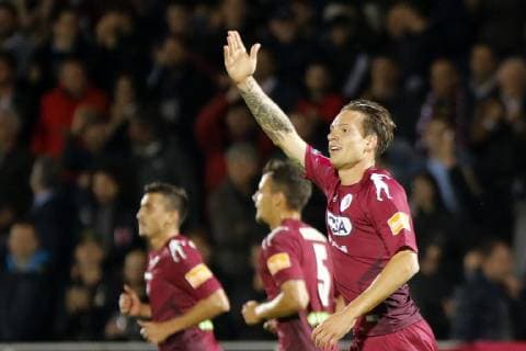 Photo Paola Garbuio LaPresse May 21, 2019 Cittadella (PD) Italy soccer Cittadella vs Benevento -Playoff - Italian Football Championship League BKT 2018 2019 - Tombolato stadium. In the pic: proia s celebration goal 1-0  Copyright: xPaolaxGarbuio LaPressex