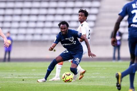 27 JONATHAN PITROIPA (PFC) - 08 SOULEYMANE DIARRA (LENS) FOOTBALL : Paris FC vs Lens - Play Offs Ligue 2 - 21 05 2019 FEP Panoramic 