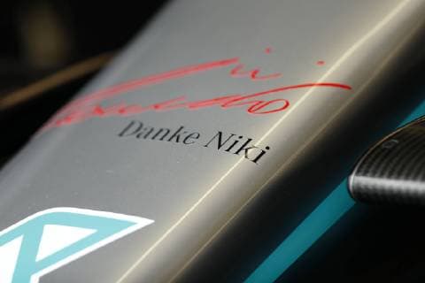 Sport Bilder des Tages Motorsports: FIA Formula One World Championship, WM, Weltmeisterschaft 2019, Grand Prix of Monaco, Danke Niki in honor of Niki Lauda (22.02.1949 - 20.05.2019) Monte Carlo Monaco