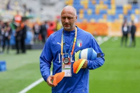 Gdynia, 23.05.2019 Pilka nozna. FIFA Mistrzostwa Swiata U20 Polska 2019. Mecz Meksyk - Wlochy, Gdynia, Polska. Football. FIFA U-20 World Cup Poland 2019, Match Mexico - Italy, Gdynia, Poland NZ: Mirco Gasparetto, team Italy Fot. Tomasz Zasinski 058sport NEWSPIX.PL --- Newspix.pl  20190523_C5D_1641_001_ZAS