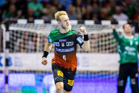 Matthias Musche 6 (SC Magdeburg) waehrend der Saison 2018-2019 in der 1. Handball Bundesliga (Herren) zwischen SC Magdeburg und VfL Gummersbach in der GETEC Arena am 23. May 2019 in Magdeburg, Sachsen Anhalt (Saxony Anhalt), Deutschland (Germany)