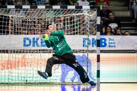 Florian Baumgärtner 7 (VfL Gummersbach) waehrend der Saison 2018-2019 in der 1. Handball Bundesliga (Herren) zwischen SC Magdeburg und VfL Gummersbach in der GETEC Arena am 23. May 2019 in Magdeburg, Sachsen Anhalt (Saxony Anhalt), Deutschland (Germany)