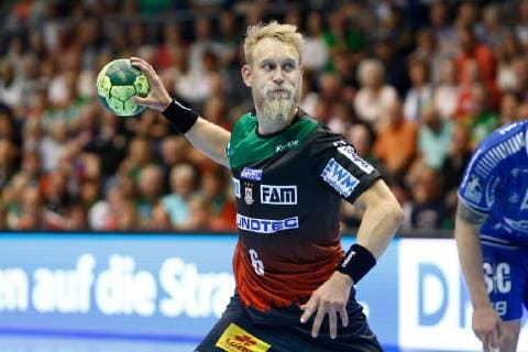23.05.2019, xtgx, Handball DKB Bundesliga, SC Magdeburg - VfL Gummersbach emspor, v.l. Matthias Musche (Magdeburg, 6) wirft Tor, Torschütze, erzielt Tor, Treffer, scores the goal GETEC Arena