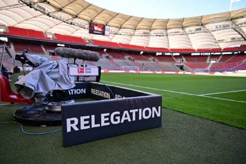Fußball Relegation zur Bundesliga VfB Stuttgart - 1. FC Union Berlin am 23.05.2019 in der Mercedes-Benz Arena in Stuttgart Innenansicht Stadion DFL regulations prohibit any use of photographs as image sequences and or quasi-video.
