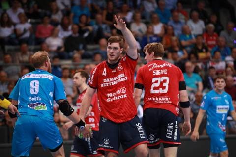 Johannes Golla (SG Flensburg - Handewitt) TVB 1898 Stuttgart - SG Flensburg - Handewitt, DKB 1. Handball Bundesliga am 23. 05. 2019 Stuttgart Copyright: xEIBNER Benjamin_Laux EP_BLU