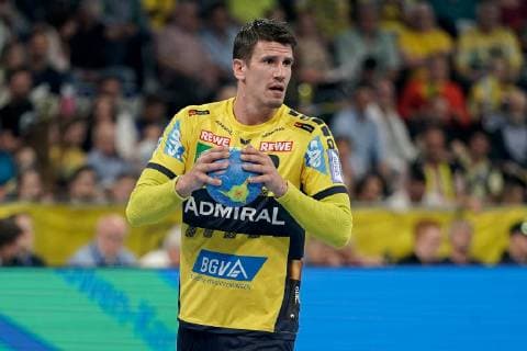 Andre Schmid (Andy Schmid, RNL, 2), am Ball, Einzelbild, Aktion, Action, 23.05.2019, Mannheim, Handball, DKB Bundesliga, Rhein-Neckar Löwen - FRISCH AUF! Göppingen