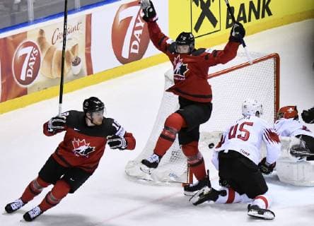 GENONI Leonardo Torwart Team SUI Tor in der letzten Sekunde Eishockey Weltmeisterschaften 2019 in der Slowakei Viertelfinale Spiel KAN - SUI am 23.Mai 2019 in Kosice