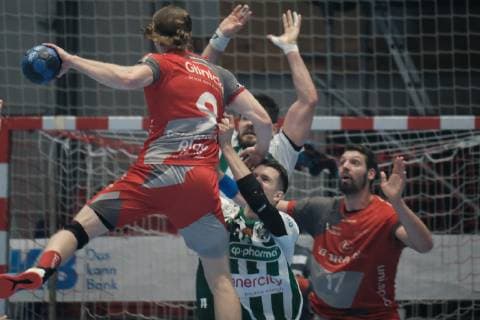 23.05.2019 xkhx Melsungen, Rothenbachhalle DKB Handball-Bundesliga Saison 2018 2019 MT Melsungen gegen TSV Hannover-Burgdorf Tobias Reichmann (9, MT Melsungen) setzt sich durch