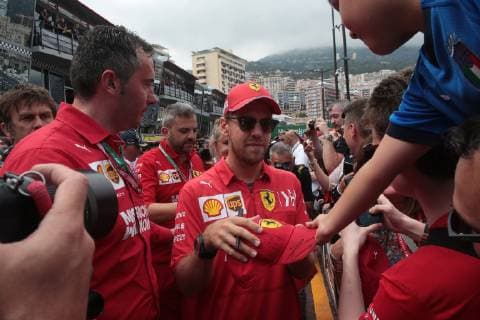 Photo4 LaPresse 24 05 2019 Monte Carlo, Monaco Grand Prix Formula One Monaco 2019 In the pic: Sebastian Vettel (GER) Scuderia Ferrari SF90  Copyright: xPhoto4 LaPressex