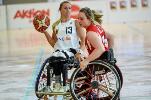 Nations Cup Cologne: Deutschland vs. Kanada, 24.05.2019 Svenja Mayer (Team Deutschland 13), Nations Cup Cologne: Deutschland vs. Kanada am 24.05.2019 im Sporthalle Bergischer Ring, Koeln (Nordrhein-Westfalen)