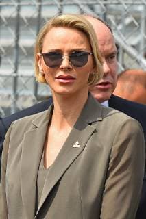 25.05.2019, xekx, Formel 1 FIA, 2019 Monaco Grand Prix - Qualifying emspor, v.l. Charlene von Monaco beim Formel 1 Grand Prix in Monaco (DFL DFB REGULATIONS PROHIBIT ANY USE OF PHOTOGRAPHS as IMAGE SEQUENCES and or QUASI-VIDEO) Monte Carlo