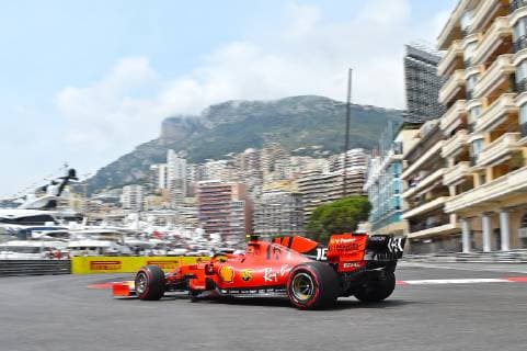 25.05.2019, xekx, Formel 1 FIA, 2019 Monaco Grand Prix - Qualifying emspor, v.l. Charles Leclerc (Ferrari) (DFL DFB REGULATIONS PROHIBIT ANY USE OF PHOTOGRAPHS as IMAGE SEQUENCES and or QUASI-VIDEO) Monte Carlo