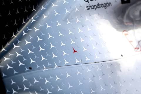 Motorsports: FIA Formula One World Championship, WM, Weltmeisterschaft 2019, Grand Prix of Monaco, A red star in honor of Niki Lauda (22.02.1949 - 20.05.2019) Monte Carlo Monaco