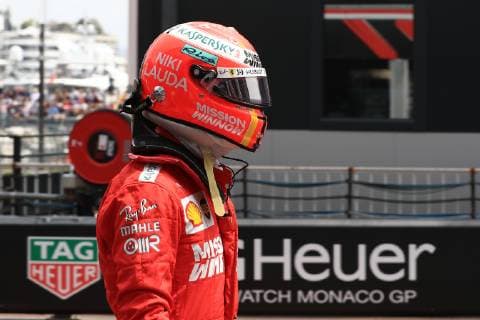 25th May 2019, Monte Carlo, Monaco; F1 Grand Prix of Monte Carlo, qualification day; Scuderia Ferrari, Sebastian Vettel walks down the pit lane after crashing in Practice 3  ActionPlus12137614 Octane