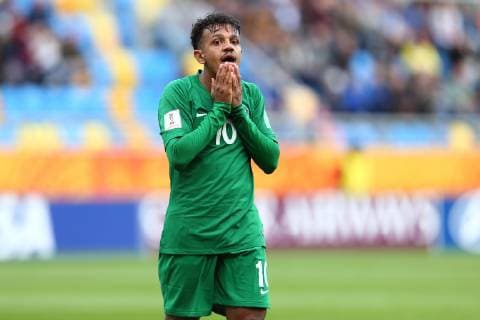 Fußball, U20 WM, Frankreich - Saudi-Arabien 2019.05.25 Gdynia Pilka nozna Mistrzostwa Swiata FIFA U-20 Polska 2019 Francja - Arabia Saudyjska N z Turki Marwan S Alammar Foto Piotr Matusewicz PressFocus 2019.05.25 Gdynia Football FIFA U-20 World Cup Poland 2019 France - Saudi Arabia Turki Marwan S Alammar Credit: Piotr Matusewicz PressFocus NEWSPIX.PL --- Newspix.pl FRANCE OUT!  20190525_PF_PM038