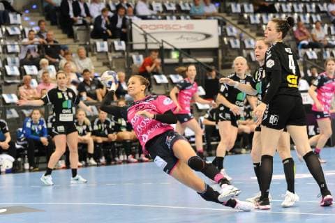 Julia Behnke (TusSies Metzingen 93) DHB, Handbal, Frauen, DHB Pokal, Olymp Final 4, Spiel um Platz 3, 26.05.2019, Foto:TBaur Eibner TusSies Metzingen vs. SV Union Halle-Neustadt Stuttgart Copyright: xEIBNER TobiasxBaurx EP_TBR