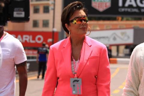 26th May 2019, Monte Carlo, Monaco; F1 Grand Prix of Monte Carlo, race day; Kris Jenner arrives on race day  ActionPlus12138046 Octane