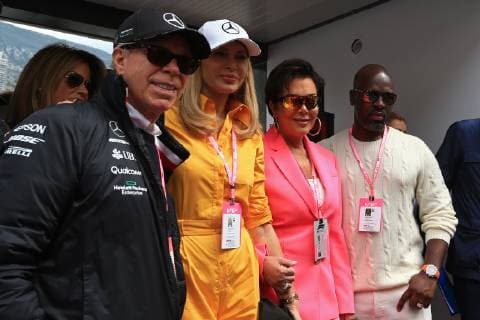 26th May 2019, Monte Carlo, Monaco; F1 Grand Prix of Monte Carlo, race day; Kris Jenner and Corey Gamble arrive with Tommy Hilfiger and Dee Ocleppo  ActionPlus12138050 Octane