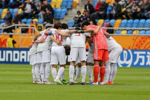 Gdynia, 26.05.2019 Pilka nozna. FIFA Mistrzostwa Swiata U20 Polska 2019. Mecz Meksyk - Japonia, Gdynia, Polska. Football. FIFA U-20 World Cup Poland 2019, Match Mexico - Japan, Gdynia, Poland NZ: national team, Nationalteam of Japan Fot. Tomasz Zasinski 058sport.pl NEWSPIX.PL --- Newspix.pl  20190526_IMG_1930_001_ZAS