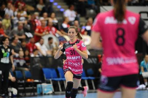 Kelly Vollebregt (TusSies Metzingen 31) DHB, Handbal, Frauen, DHB Pokal, Olymp Final 4, Spiel um Platz 3, 26.05.2019, Foto:TBaur Eibner TusSies Metzingen vs. SV Union Halle-Neustadt Stuttgart Copyright: xEIBNER TobiasxBaurx EP_TBR