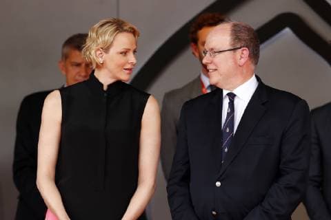 Motorsports: FIA Formula One World Championship, WM, Weltmeisterschaft 2019, Grand Prix of Monaco, Princess Charlene of Monaco and Prince Albert II of Monaco Monte Carlo Monaco