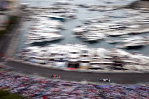 Photo4 LaPresse 26 05 2019 Monte Carlo, Monaco Grand Prix Formula One Monaco 2019 In the pic: Lewis Hamilton (GBR) Mercedes AMG F1 W10 and Max Verstappen (NED) Red Bull Racing RB15  Copyright: xPhoto4 LaPressex