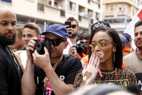 Motorsports: FIA Formula One World Championship, WM, Weltmeisterschaft 2019, Grand Prix of Monaco, Winnie Harlow Monte Carlo Monaco