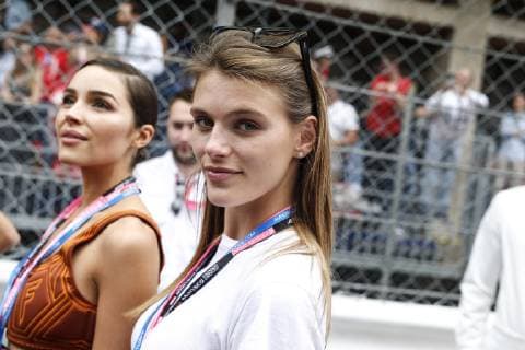 Motorsports: FIA Formula One World Championship, WM, Weltmeisterschaft 2019, Grand Prix of Monaco, Olivia Culpo, Josephine Skriver Monte Carlo Monaco