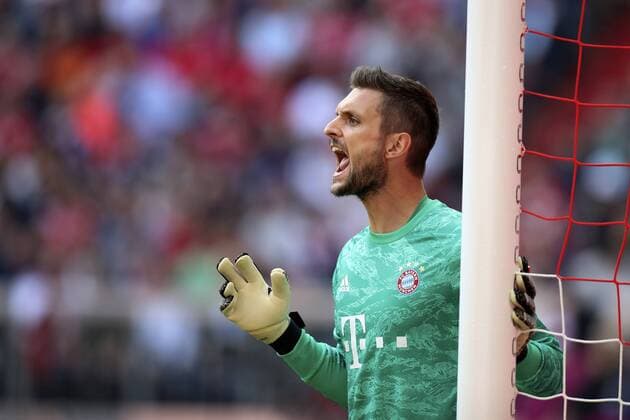 18.05.2019, Fussball 1. Bundesliga 2018 2019, 34. Spieltag, FC Bayern München - Eintracht Frankfurt, in der Allianz-Arena München. Torwart Sven Ulreich (FC Bayern München)