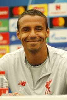 28th May 2019, Melwood Training Ground, West Derby, Liverpool, England; Liverpool FC training and press conference, PK, Pressekonferenz before their UEFA Champions League final versus Tottenham Hotspur on June 1st; Joel Matip of Liverpool speaking to the media during today s press conference at the club s Melwood training ground  ActionPlus12138913 AlanxMartin