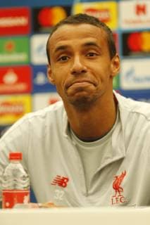 28th May 2019, Melwood Training Ground, West Derby, Liverpool, England; Liverpool FC training and press conference, PK, Pressekonferenz before their UEFA Champions League final versus Tottenham Hotspur on June 1st; Joel Matip of Liverpool speaking to the media during today s press conference at the club s Melwood training ground  ActionPlus12138914 AlanxMartin