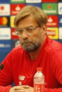 28th May 2019, Melwood Training Ground, West Derby, Liverpool, England; Liverpool FC training and press conference, PK, Pressekonferenz before their UEFA Champions League final versus Tottenham Hotspur on June 1st; Liverpool manager Jurgen Klopp speaking to the media during today s press conference at the club s Melwood training ground  ActionPlus12138927 AlanxMartin