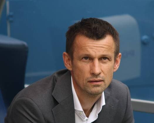 Russian Federation. Saint-Petersburg. Gazprom-arena. Football. 30 tour of the Russian Premier League, Russian Premier League, Zenit - FC Yenisey, 4:1. Coach of football club Zenit Sergey Semak MaksimxKonstantinov 