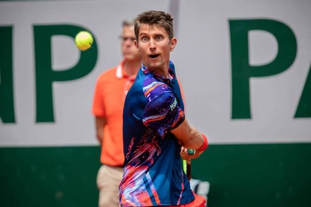 Sport Themen der Woche KW22 Sport Bilder des Tages Paris, France le 29 mai 2019 - Yannick Maden (GER) affronte Rafael Nadal (ESP) sur le court Suzanne Lenglen au 2eme tour de Roland Garros. Yannick Maden (GER) against Rafael Nadal (ESP) on court Suzanne Lenglen in the second round of the French Open tennis tournament at Roland Garros in Paris, France, 29th May 2019.  Copyright: xAurelienxMorissardx