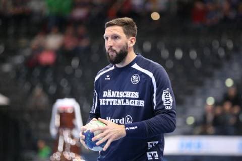 SG Flensburg-Handewitt vs Fuechse Berlin, Handball, 1.Bundesliga, 29.05.19 Aufwaermen Tobias Karlsson (SG Flensburg-Handewitt, 03)