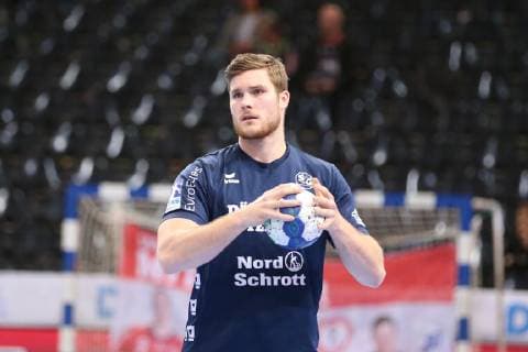 SG Flensburg-Handewitt vs Fuechse Berlin, Handball, 1.Bundesliga, 29.05.19 Aufwaermen Johannes Golla (SG Flensburg-Handewitt, 04)