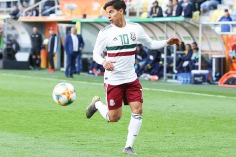 Gdynia, 29.05.2019 Pilka nozna FIFA Mistrzostwa Swiata U20 Polska 2019 Mecz Ekwador - Meksyk -- Football FIFA U-20 World Cup Poland 2019 Match Ecuador - Mexico NZ Diego LAINEZ Fot. Grzegorz Jedrzejewski 058sport.pl NEWSPIX.PL --- Newspix.pl  ekwador-meksyki_20190529_0021_JE