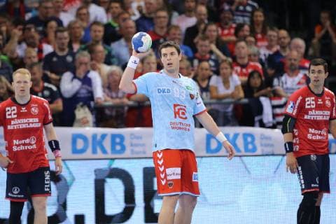 SG Flensburg-Handewitt vs Fuechse Berlin, Handball, 1.Bundesliga, 29.05.19 Mijajlo Marsenic (Fuechse Berlin, 93) im Angriff