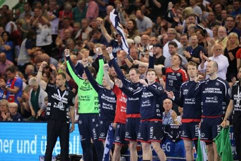 SG Flensburg-Handewitt vs Fuechse Berlin, Handball, 1.Bundesliga, 29.05.19 Jubel Torjubel bei Flensburg