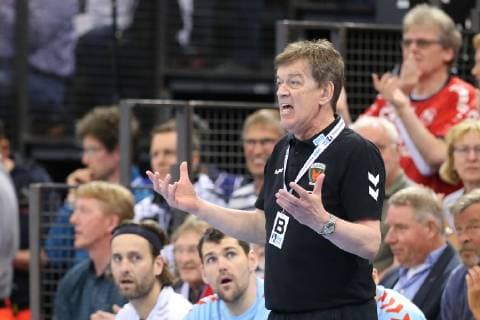 SG Flensburg-Handewitt vs Fuechse Berlin, Handball, 1.Bundesliga, 29.05.19 Velimir Petkovic (Fuechse Berlin, Trainer) gestikuliert