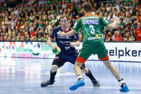 29.05.2019, xtgx, Handball DKB Bundesliga, SC Magdeburg - SG Bietigheim emspor, v.l. Jonas Link (Bietigheim) GETEC Arena
