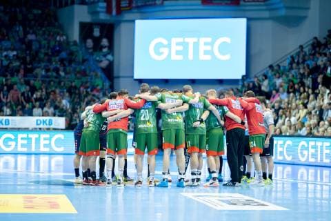 Kreis der Magdeburger vor dem letzen Saisonspiel SC Magdeburg vs SG BBM Bietigheim SC Magdeburg vs SG BBM Bietigheim, Handball, DKB Handball Bundesliga, Saison 2018 2019, 29.05.2019 Magdeburg Copyright: xDanielxReinelt xEibner-Pressefotox EP_drt