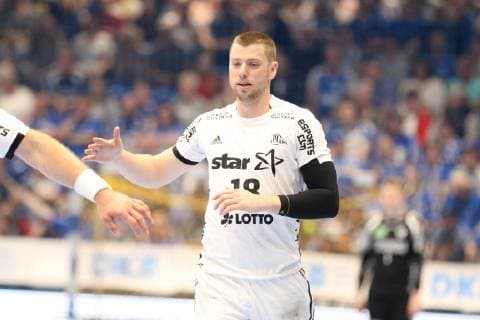 Niclas Ekberg (THW Kiel 18) jubelt nach Torerfolg, TBV Lemgo Lippe vs THW Kiel, Handball, 1. Bundesliga, 29.05.2019, TBV Lemgo Lippe vs THW Kiel, Handball, 1. Bundesliga, 29.05.2019 Lemgo Copyright: xEibner-Pressefotox xJanxStrohdiekx EP_JSK