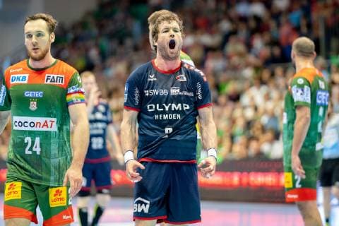 Robin Haller (Nr. 2 SG BBM Bietigheim) euphorisch SC Magdeburg vs SG BBM Bietigheim SC Magdeburg vs SG BBM Bietigheim, Handball, DKB Handball Bundesliga, Saison 2018 2019, 29.05.2019 Magdeburg Copyright: xDanielxReinelt xEibner-Pressefotox EP_drt